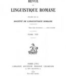 خرید و دانلود نسخه کامل کتاب Revue de linguistique romane