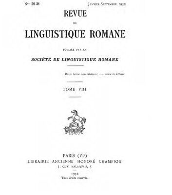 خرید و دانلود نسخه کامل کتاب Revue de linguistique romane
