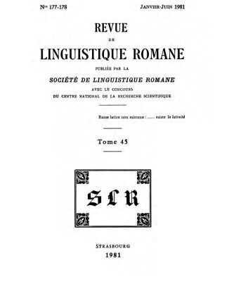خرید و دانلود نسخه کامل کتاب Revue de linguistique romane