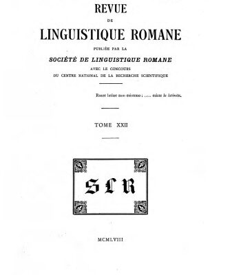 خرید و دانلود نسخه کامل کتاب Revue de linguistique romane
