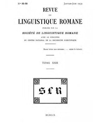 خرید و دانلود نسخه کامل کتاب Revue de linguistique romane