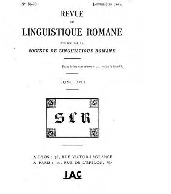 خرید و دانلود نسخه کامل کتاب Revue de linguistique romane