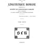 خرید و دانلود نسخه کامل کتاب Revue de linguistique romane