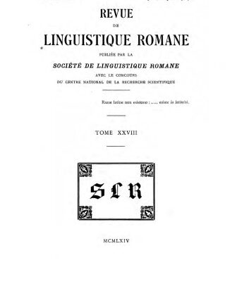 خرید و دانلود نسخه کامل کتاب Revue de linguistique romane