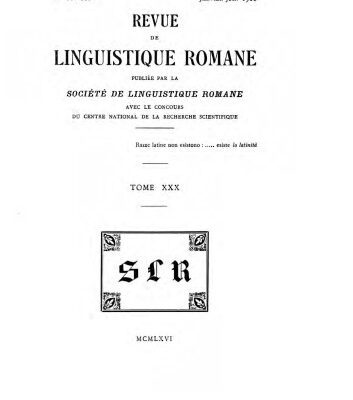 خرید و دانلود نسخه کامل کتاب Revue de linguistique romane