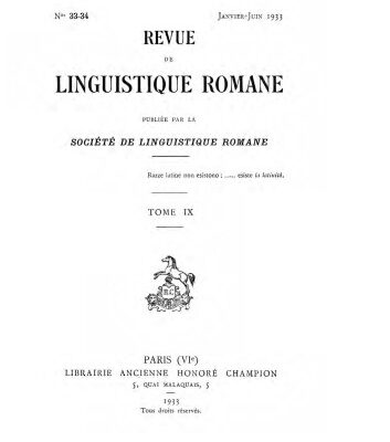 خرید و دانلود نسخه کامل کتاب Revue de linguistique romane