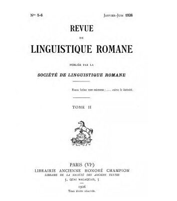 خرید و دانلود نسخه کامل کتاب Revue de linguistique romane