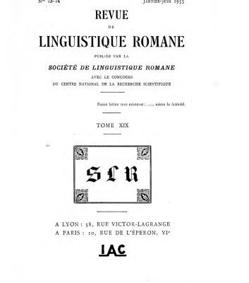 خرید و دانلود نسخه کامل کتاب Revue de linguistique romane
