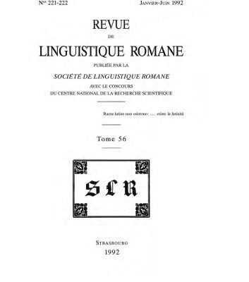 خرید و دانلود نسخه کامل کتاب Revue de linguistique romane