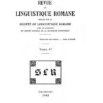 خرید و دانلود نسخه کامل کتاب Revue de linguistique romane