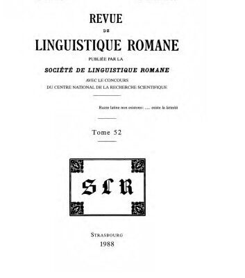 خرید و دانلود نسخه کامل کتاب Revue de linguistique romane