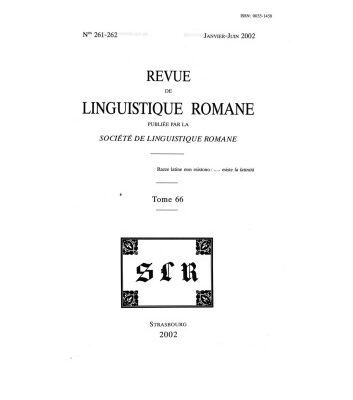 خرید و دانلود نسخه کامل کتاب Revue de linguistique romane