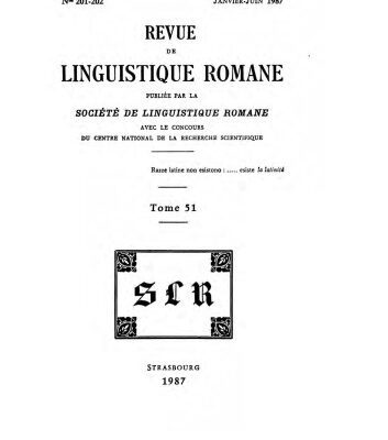 خرید و دانلود نسخه کامل کتاب Revue de linguistique romane