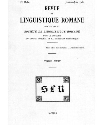 خرید و دانلود نسخه کامل کتاب Revue de linguistique romane