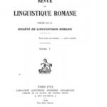 خرید و دانلود نسخه کامل کتاب Revue de linguistique romane