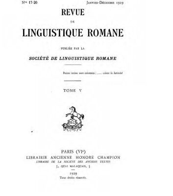 خرید و دانلود نسخه کامل کتاب Revue de linguistique romane
