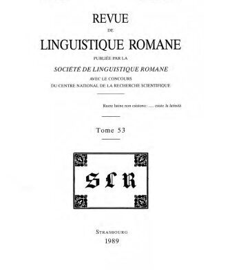 خرید و دانلود نسخه کامل کتاب Revue de linguistique romane