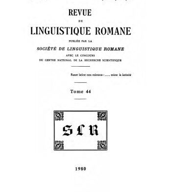 خرید و دانلود نسخه کامل کتاب Revue de linguistique romane