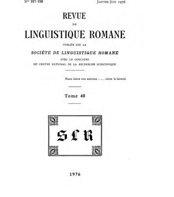 خرید و دانلود نسخه کامل کتاب Revue de linguistique romane