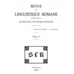 خرید و دانلود نسخه کامل کتاب Revue de linguistique romane
