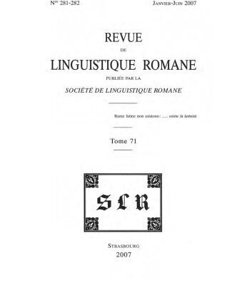 خرید و دانلود نسخه کامل کتاب Revue de linguistique romane