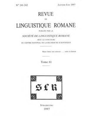خرید و دانلود نسخه کامل کتاب Revue de linguistique romane
