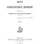 خرید و دانلود نسخه کامل کتاب Revue de linguistique romane