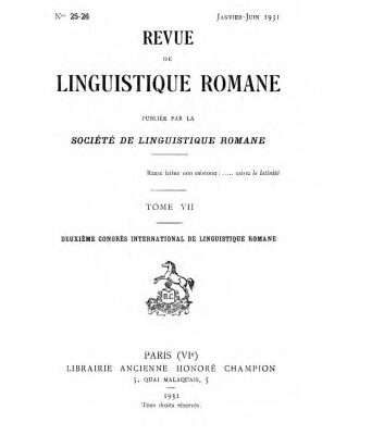 خرید و دانلود نسخه کامل کتاب Revue de linguistique romane