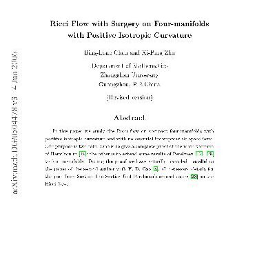 خرید و دانلود نسخه کامل کتاب Ricci flow with surgery on four-manifolds with positive isotropic curvature