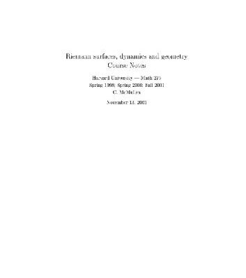 خرید و دانلود نسخه کامل کتاب Riemann surfaces, dynamics, and geometry