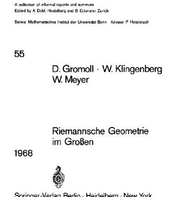 خرید و دانلود نسخه کامل کتاب Riemannsche Geometrie im Grossen