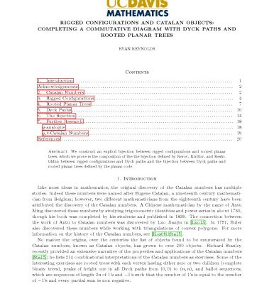 خرید و دانلود نسخه کامل کتاب Rigged configurations and Catalan objects: completing a commutative diagram with Dyck paths and rooted planar trees