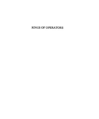 خرید و دانلود نسخه کامل کتاب Rings of operators (Mathematics lecture note series)