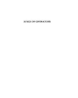 خرید و دانلود نسخه کامل کتاب Rings of operators