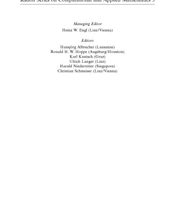 خرید و دانلود نسخه کامل کتاب Robust Algebraic Multilevel Methods and Algorithms