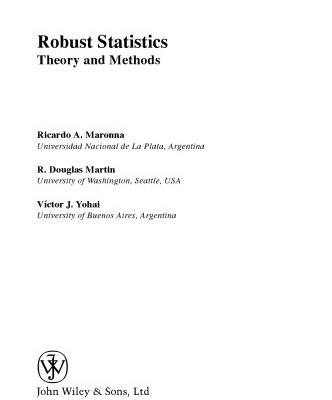 خرید و دانلود نسخه کامل کتاب Robust Statistics