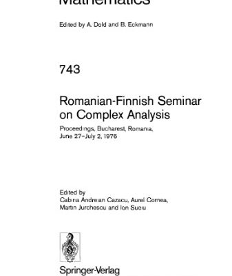 خرید و دانلود نسخه کامل کتاب Romanian-Finnish Seminar on Complex Analysis