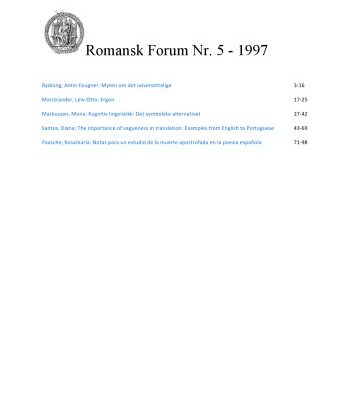 خرید و دانلود نسخه کامل کتاب Romansk forum