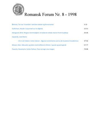خرید و دانلود نسخه کامل کتاب Romansk forum