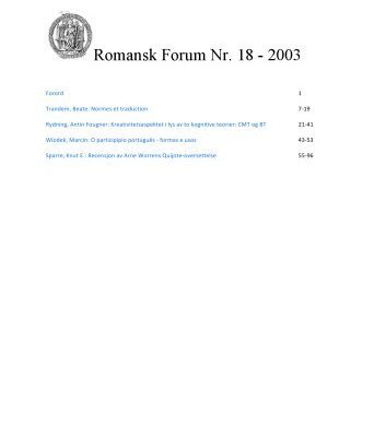 خرید و دانلود نسخه کامل کتاب Romansk forum