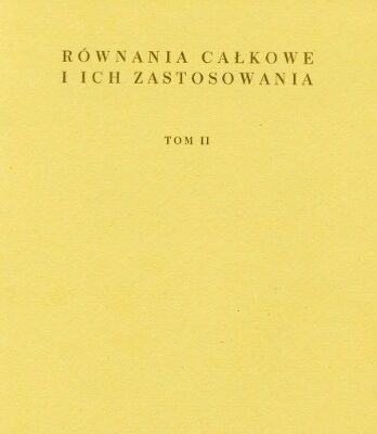 خرید و دانلود نسخه کامل کتاب Równania całkowe i ich zastosowania
