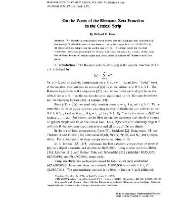 خرید و دانلود نسخه کامل کتاب rpb047 Zeros of the Riemann zeta function