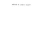 خرید و دانلود نسخه کامل کتاب Rudiments of Algebraic Geometry