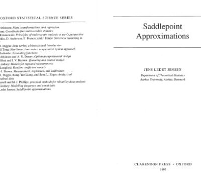 خرید و دانلود نسخه کامل کتاب Saddlepoint Approximations