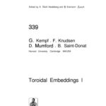 خرید و دانلود نسخه کامل کتاب Saint-Donat Toroidal Embeddings I