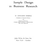 خرید و دانلود نسخه کامل کتاب Sample design in business research