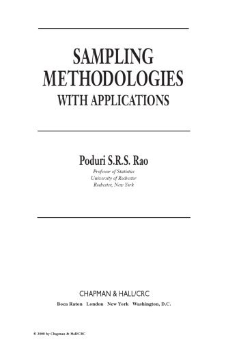 خرید و دانلود نسخه کامل کتاب Sampling Methodologies with Applications (Texts in Statistical Science)_68b2b4781cc22.jpeg خرید و دانلود نسخه کامل کتاب Sampling Methodologies with Applications (Texts in Statistical Science)
