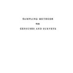 خرید و دانلود نسخه کامل کتاب Sampling Methods for Censuses and Surveys