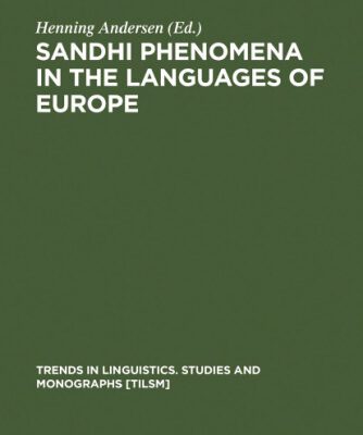 خرید و دانلود نسخه کامل کتاب Sandhi Phenomena in the Languages of Europe