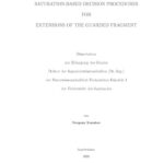 خرید و دانلود نسخه کامل کتاب Saturation-Based Decision Procedures for Extensions of the Guarded Fragment [PhD Thesis]